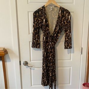 Iconic DVF wrap dress 🐆